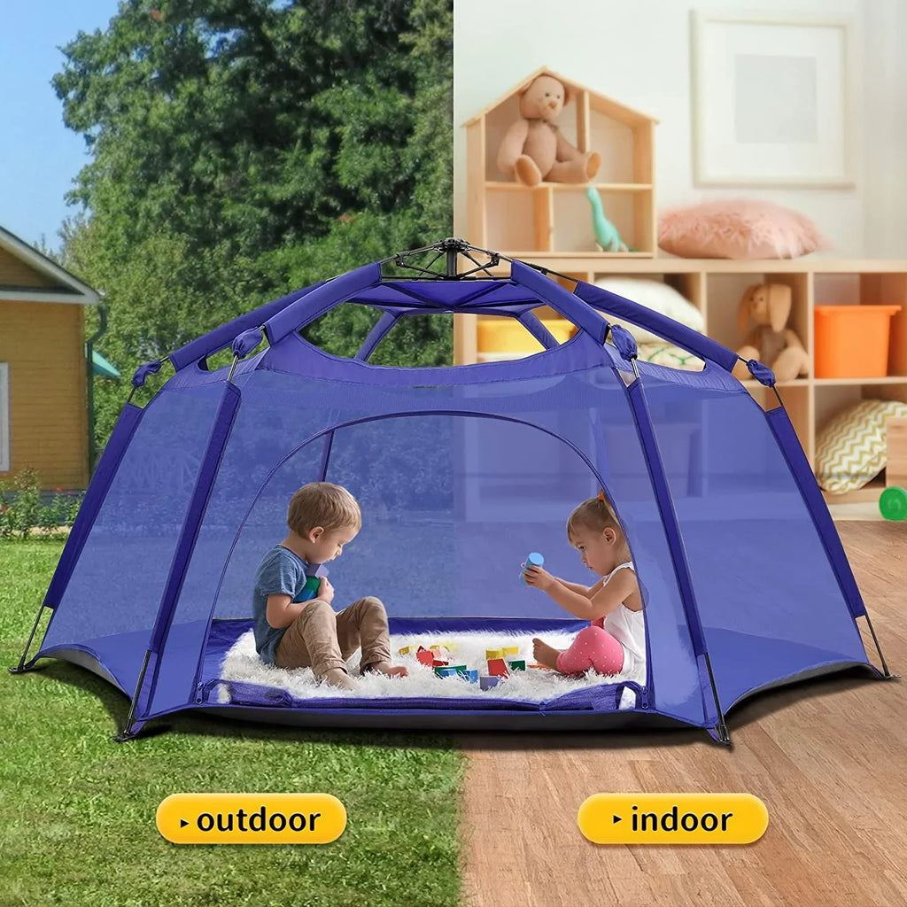 Playpen Foldable Baby Alvantor Portable Play for Canopy with Playard