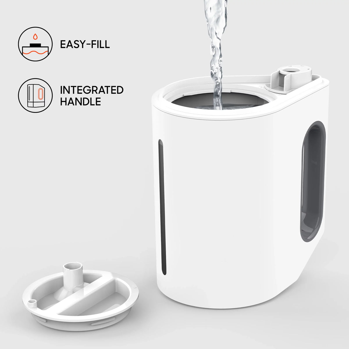 8 Gallon Pitcher Light, Sharper Customizable Tank Ultrasonic Cool Mist, 0.65 MIST with Image Humidifier