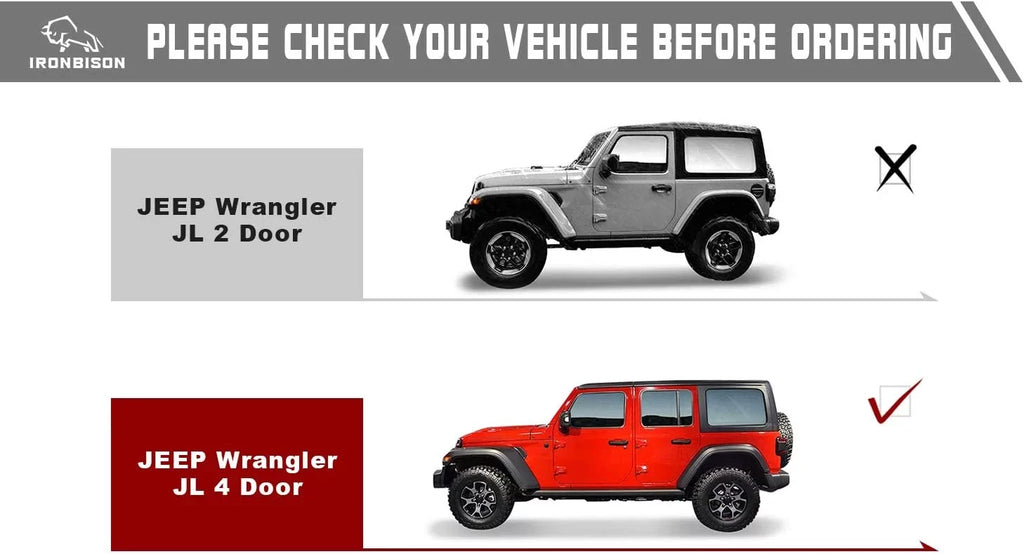 2018 Door(Excluded Rock Jeep Defender Drop 4 Running Wrangler Fine Fit Nerf Steps ) Wrangler Slider 5" Side Bars Boards Texture Black(2pcs) 2018-2024
