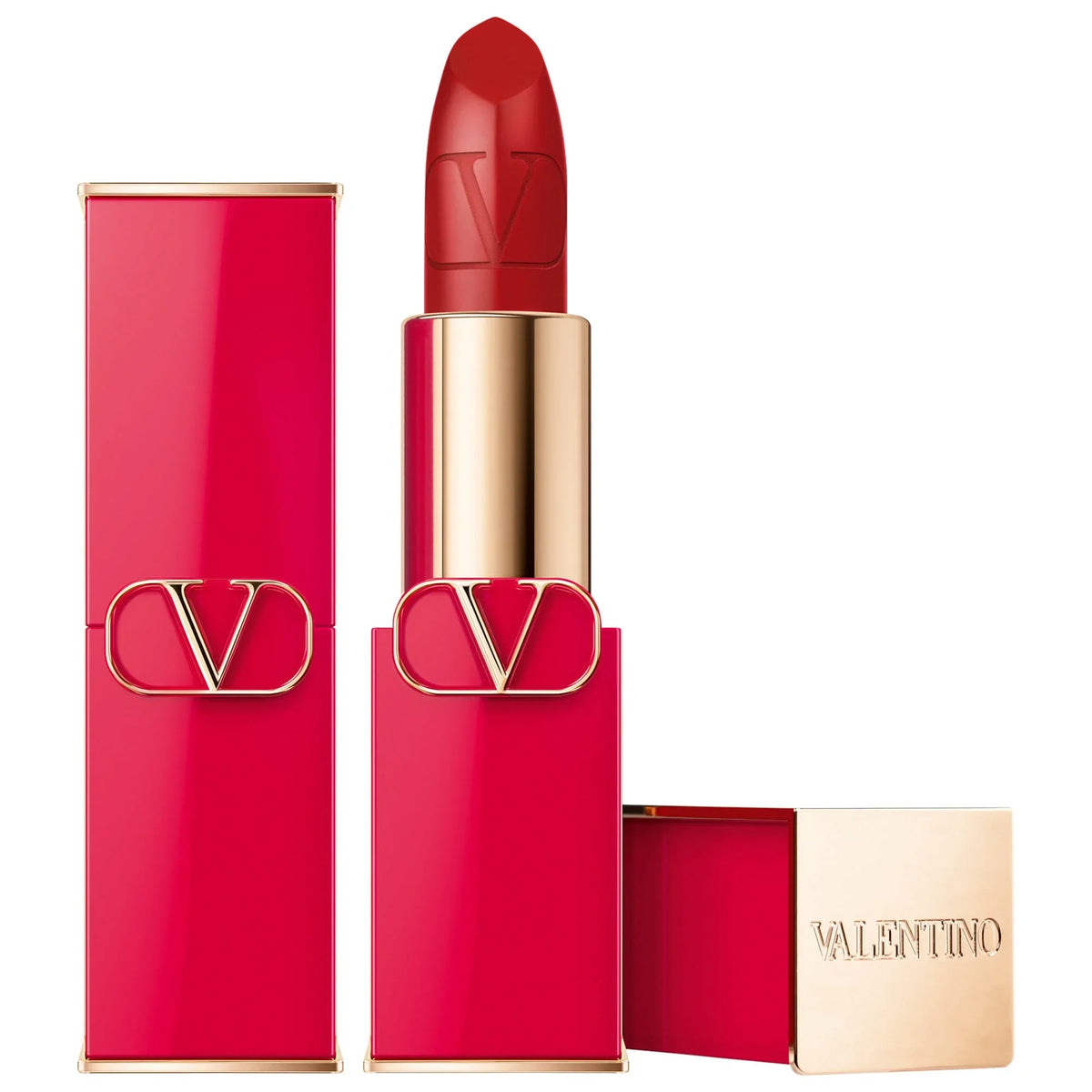Refillable 217A Deep Ethereal Red Valentino Pigment Lipstick Red Rosso Valentino - Blood - High