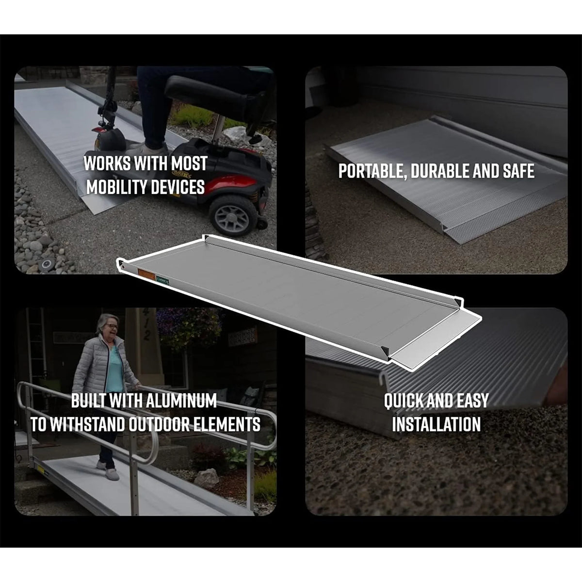 Line Wheelchair Handrails Portable Ramp EZ-ACCESS 8 w/2 3G GATEWAY Foot