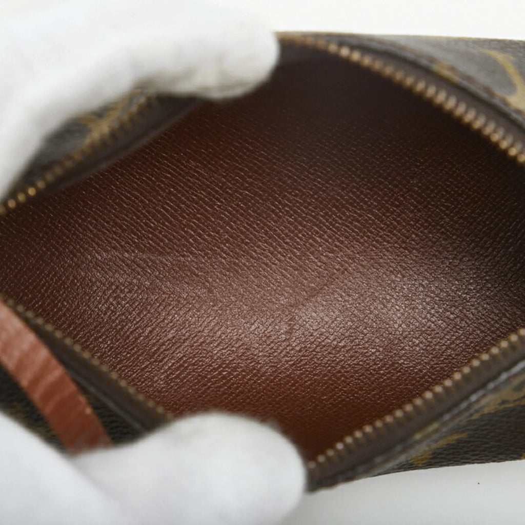 M51385 (Old) PVC Handbag Ladies Brown 30 Leather Monogram Papillon (Good) Pre-Owned