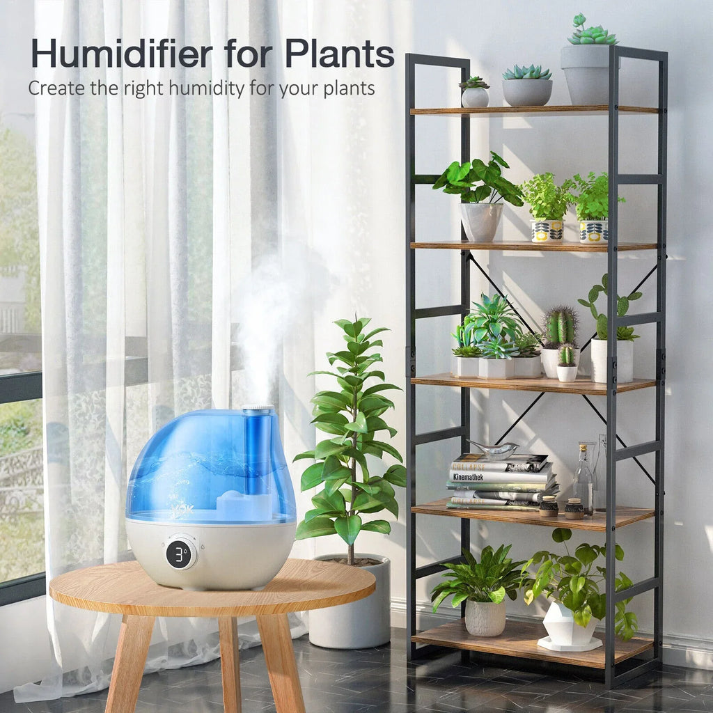 for Rotation 24 Indoor Run 360° Bedroom, Mist Auto VCK Large 2.3L 3 Time, Air Shut-Off, Room Home Ultrasonic Hours for Humidifiers Use Nozzle Baby Humidifier, Nursery, Cool Levels, Mist Quiet Plants,