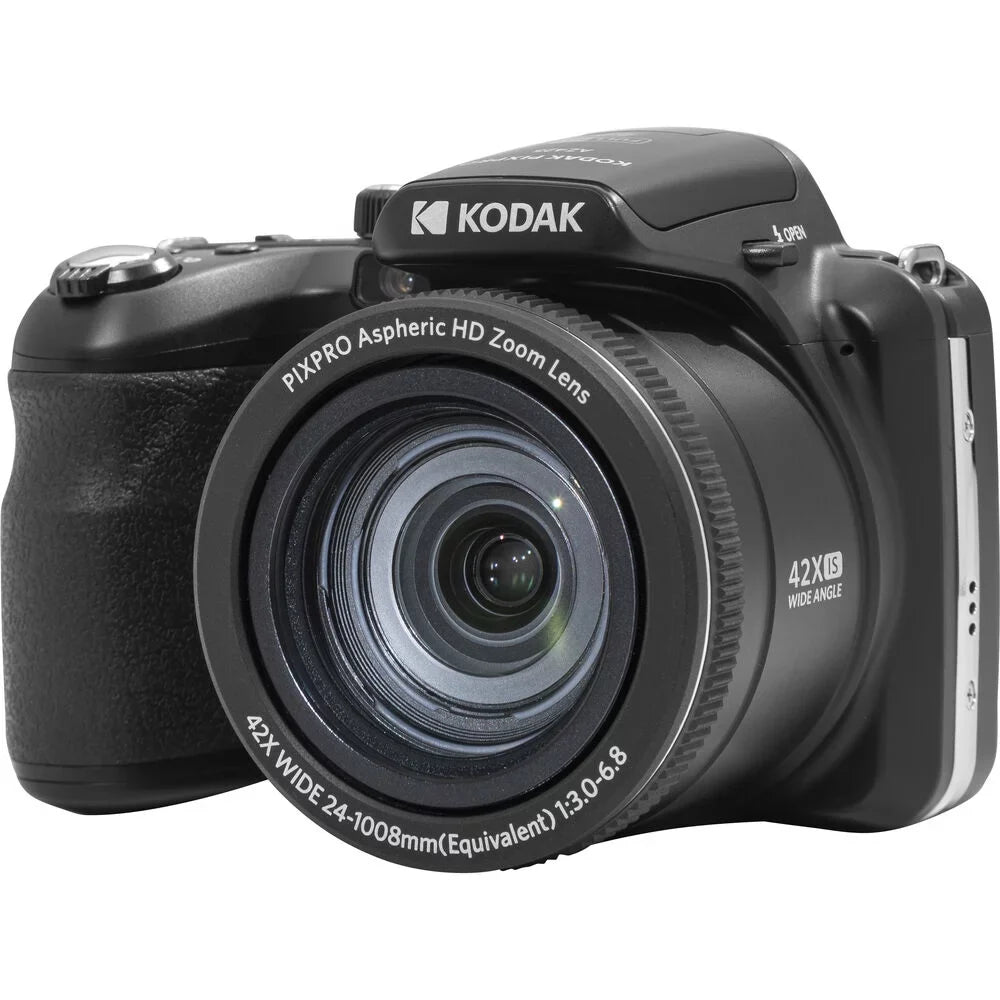 AZ425 Digital Extra Case Kodak (Black) Camera +Tripod Kit + Battery + -64GB PIXPRO