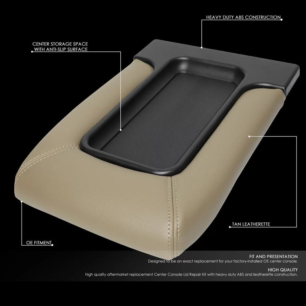 Lid Center 06 03 Armrest Repair 05 2007 Beige 2001 Pickup Silverado 02 Console Escalade to 04 Assembly Kit Truck Sierra For