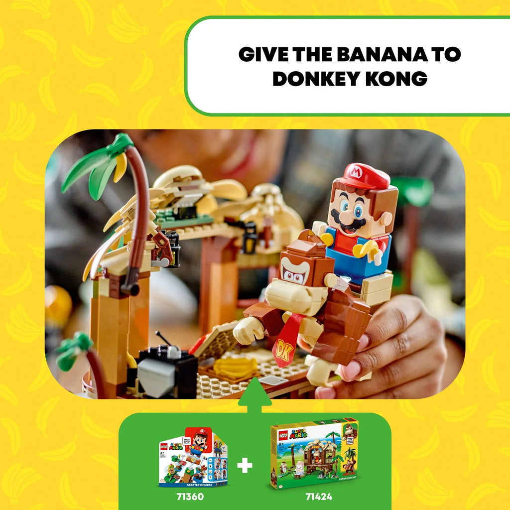 Kong’s Birthday Buildable Super and Donkey 2 Mario Old Expansion Kong Collectible Fun Kong, Donkey Cranky Year Kids, 8-10 Set, for Mario Super Figures 71424 Gift House Tree Game with