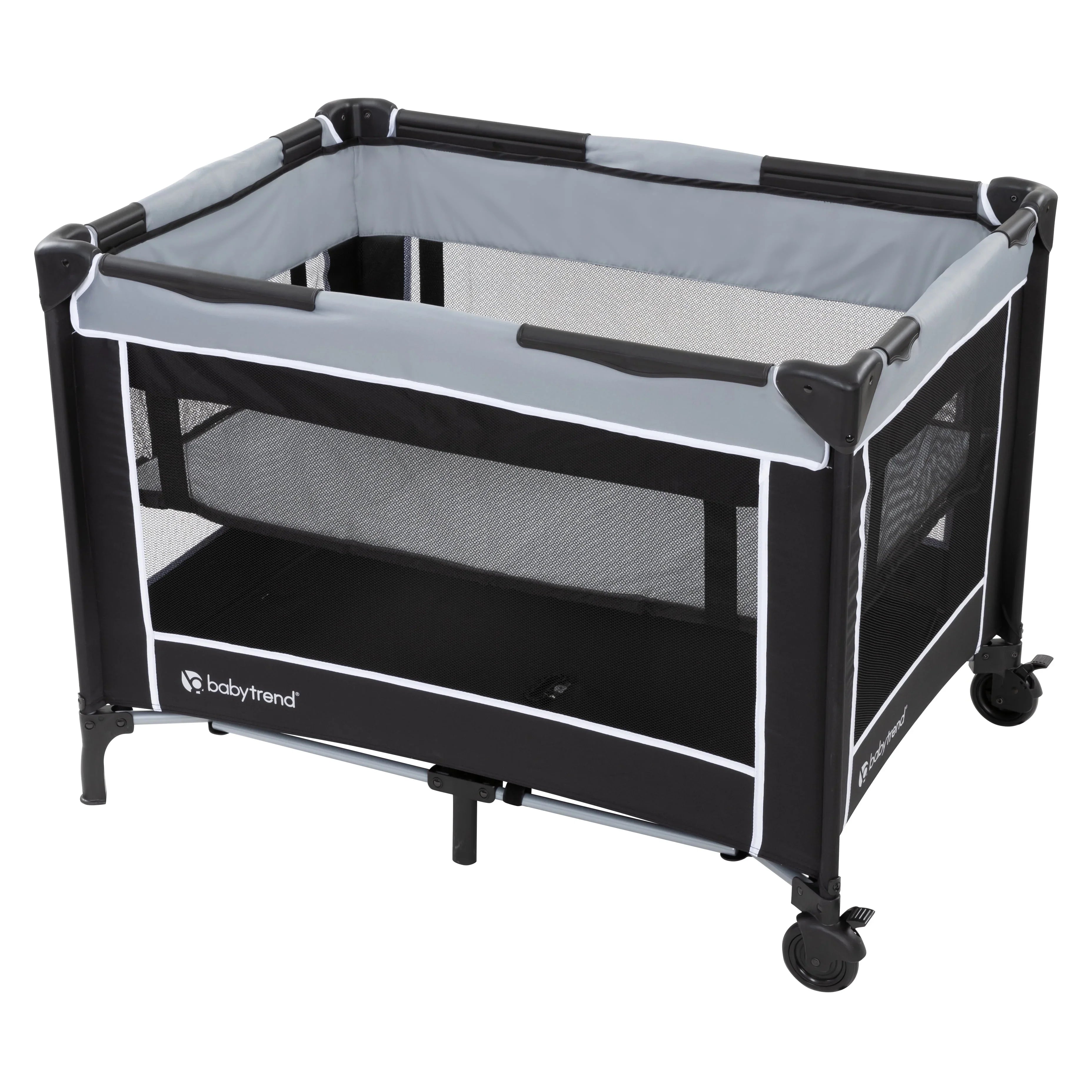 with Twinkle Flat Trend Unisex Bassinet Portable Grey, Playard – Baby