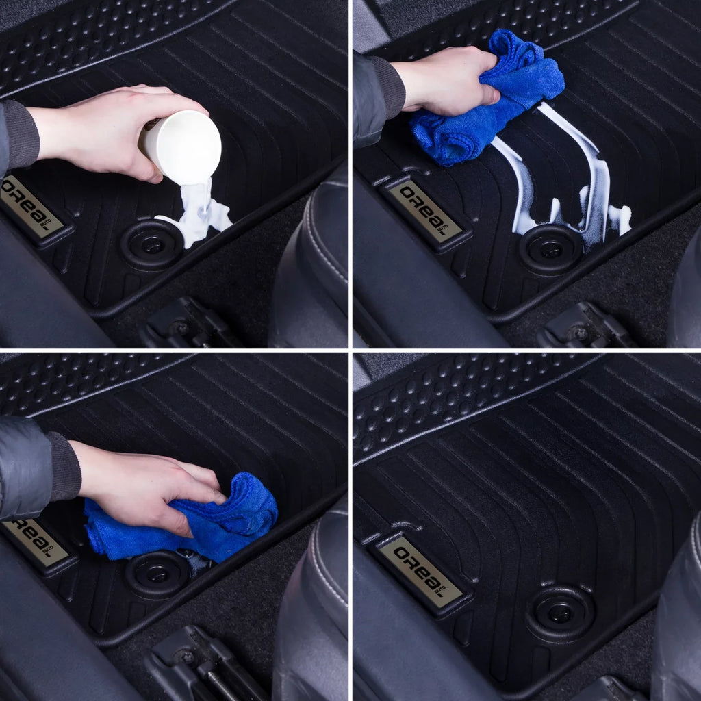 Guard Liners Front and Floor Car for Black All Climatic 2018-2023 Mats Rear Replacement Heavy Compass Fit-Tough/Durable/Odorless Duty Jeep Carpet-Custom