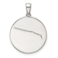Sterling & Rhodium-plated Zodiac QQC9730 Pendant Aries Silver