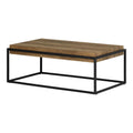 Coffee Industrial Shore Brown Modern Urban Table, Acacia Mezzy, South