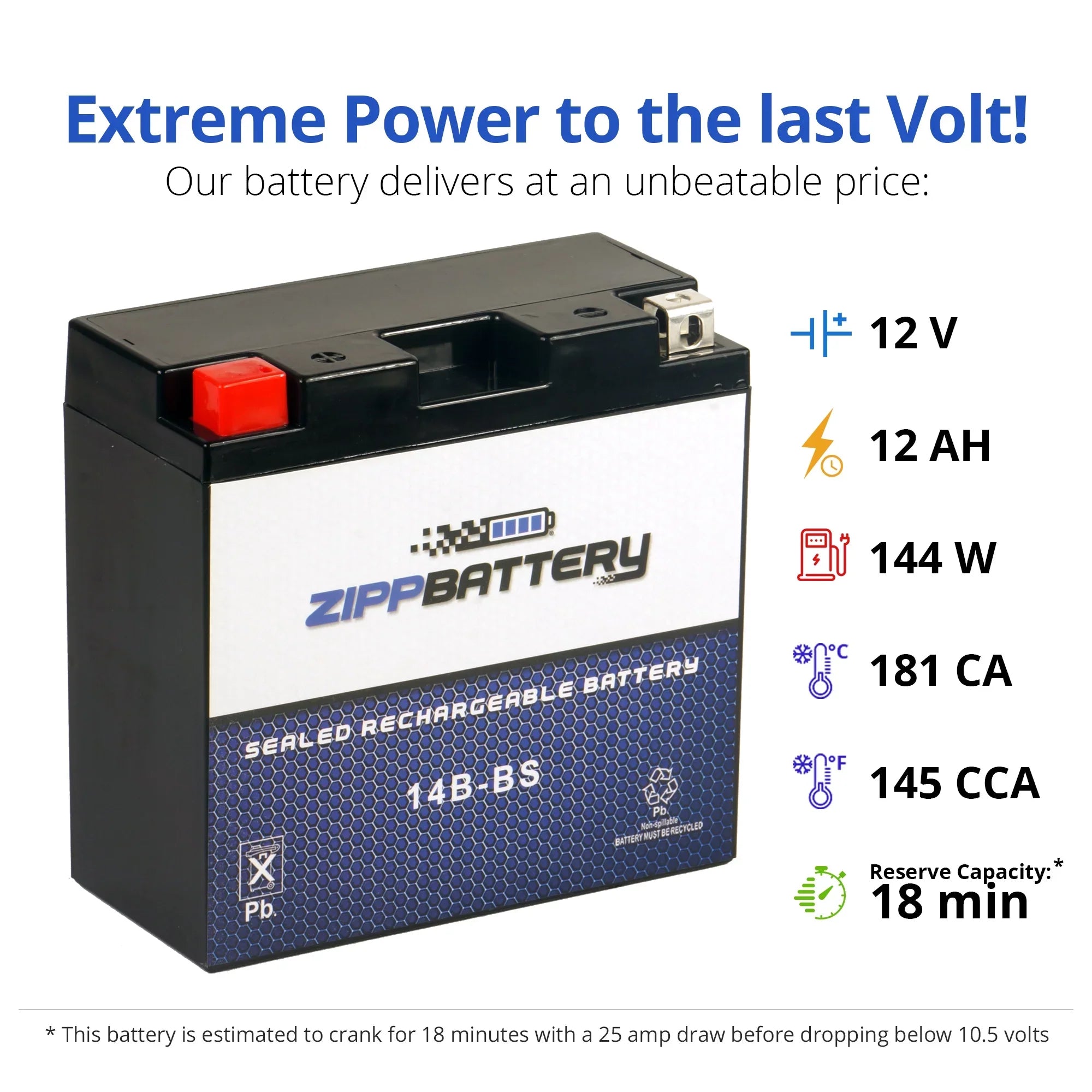 Volt,12 for Se 135 Motorcycle 650cc Ah, (14B- Gv650 Hyosungmotors ) 2009 Battery Zipp 12 Battery YT14B-