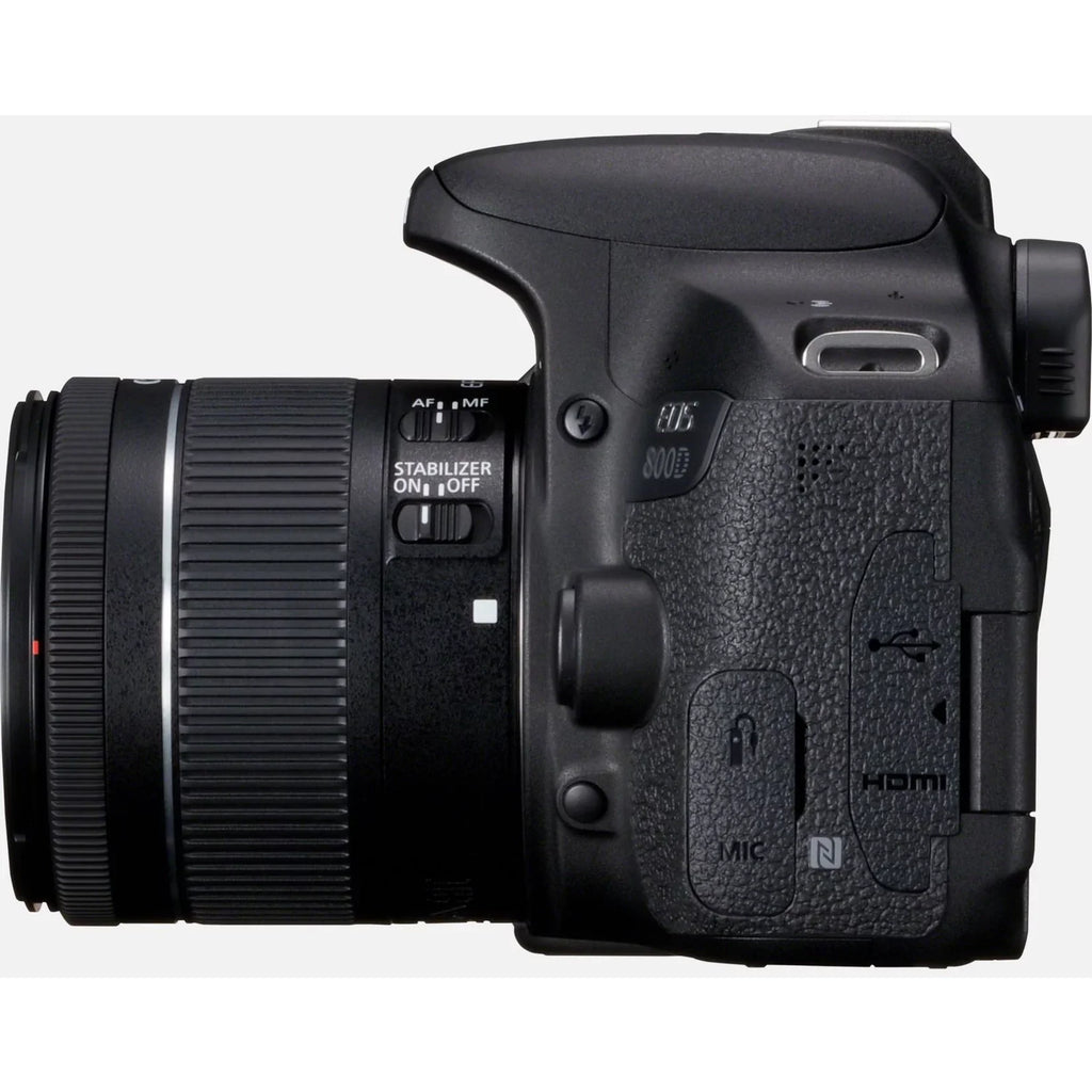 800D 24.2 Black Megapixel Canon 0.71", Lens, Digital 2.17", Camera with