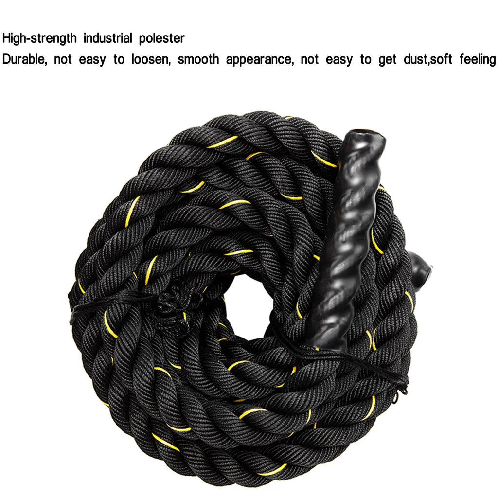 Strength Conditioning Rope: Training Cardio, Gym Undulation 1.5'' Heavy Training, Length, width Training Weight Battle Polydac Cross 49.2ft & & Ropes Heavy -