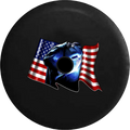 Flag Backup Waving Iron Spare American 2018 JL for Welder Inch Jeep RV Cover Tire Wrangler 2019 Camera 32 Worker