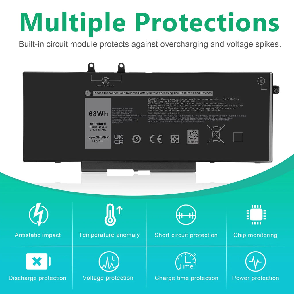 Dell Battery E5410 For 14 Laptop Series 5410 Latitude