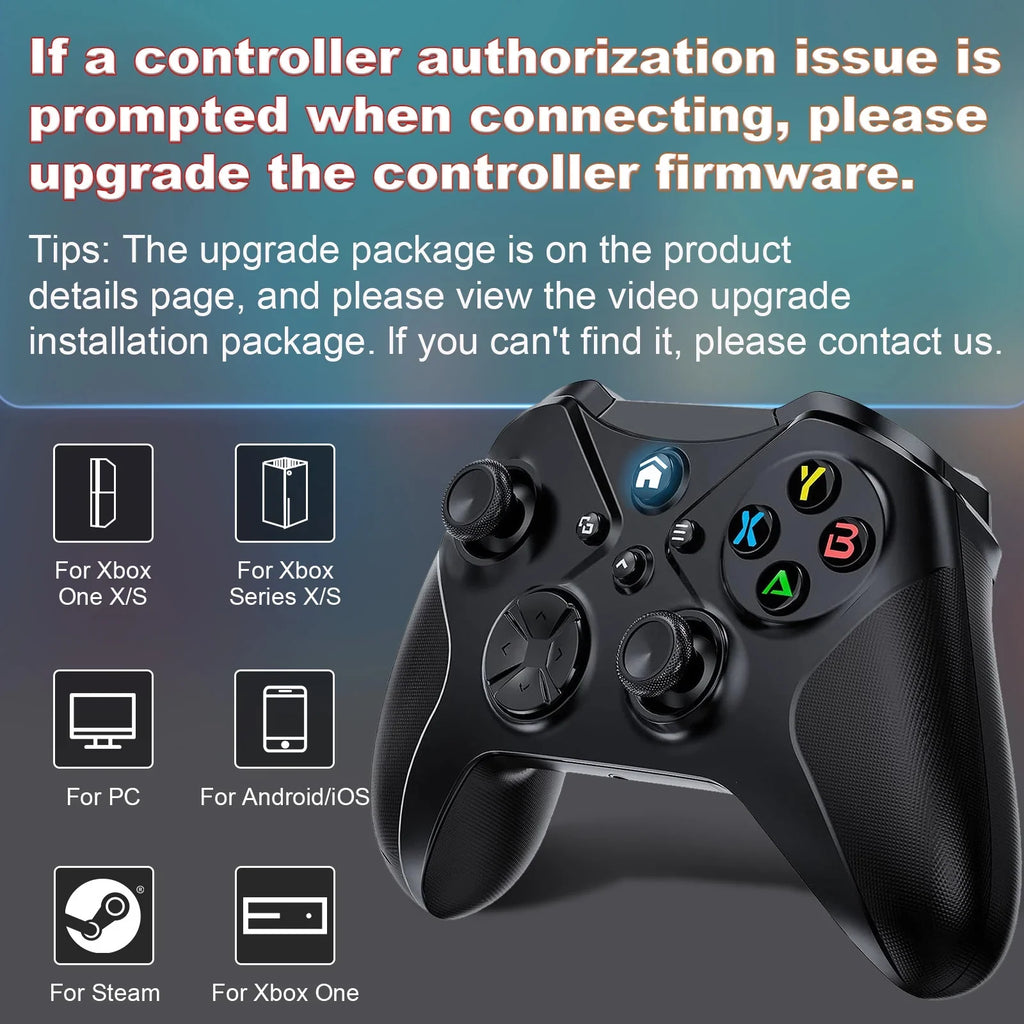 Six-Axis Vibration Support Dual X-S/ One Controller , Series Xbox for and Xbox Function, Turbo with Xbox Macro Sensor and X-S/ Wireless