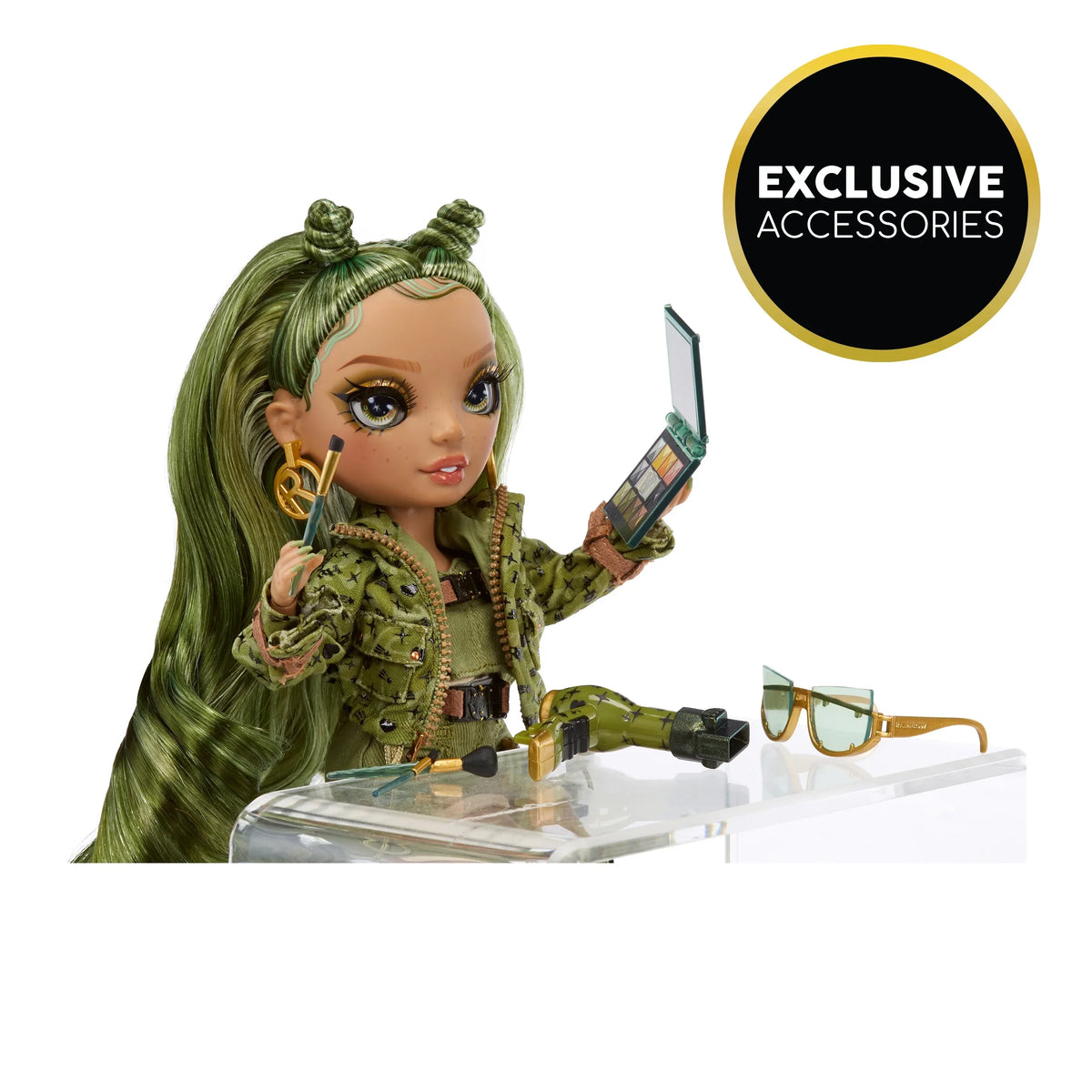 Outfit Colorful Fashion Olivia, Years & High Camo Old Play Kids Doll, Collectors 10+ Rainbow Green 4-12 Accessories. Gift and