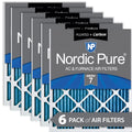 Pleated Nordic Pure Plus MERV 6 Carbon Air Pack 16x16x1 Filters 7
