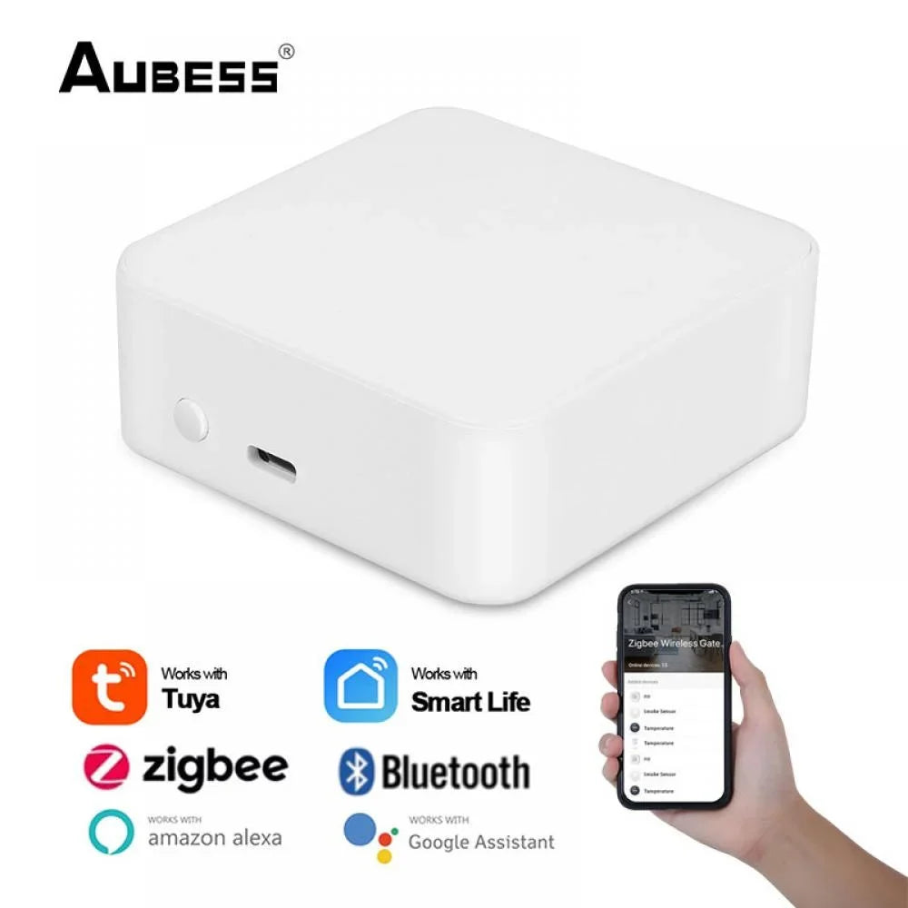 Multi-mode tuya/smart Gateway APP Remote life WiFi+Bluetooth-compatible+Zigbee tuya communication multi-tocol Gateway Control