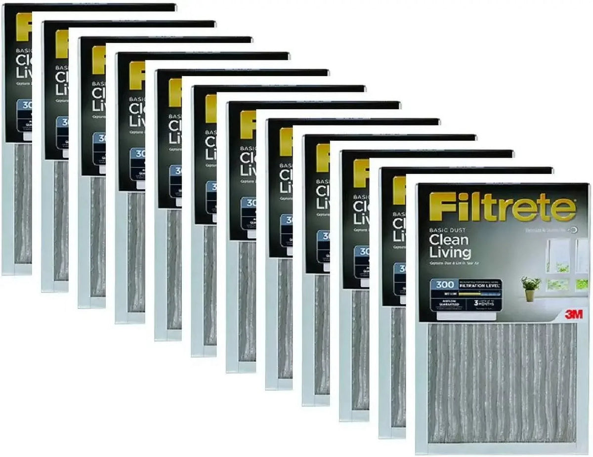 Months, Basic 3 Filter, &amp; Lint Pleated Reduction Dust 14x24x1-In. Air