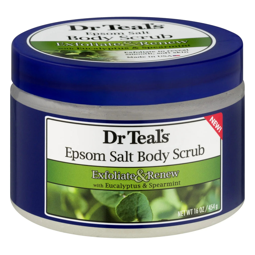 3) Exfoliate Spearmint of & Eucalyptus oz Teal's & Salt (Pack Renew Dr Epsom Scrub, 16 Body