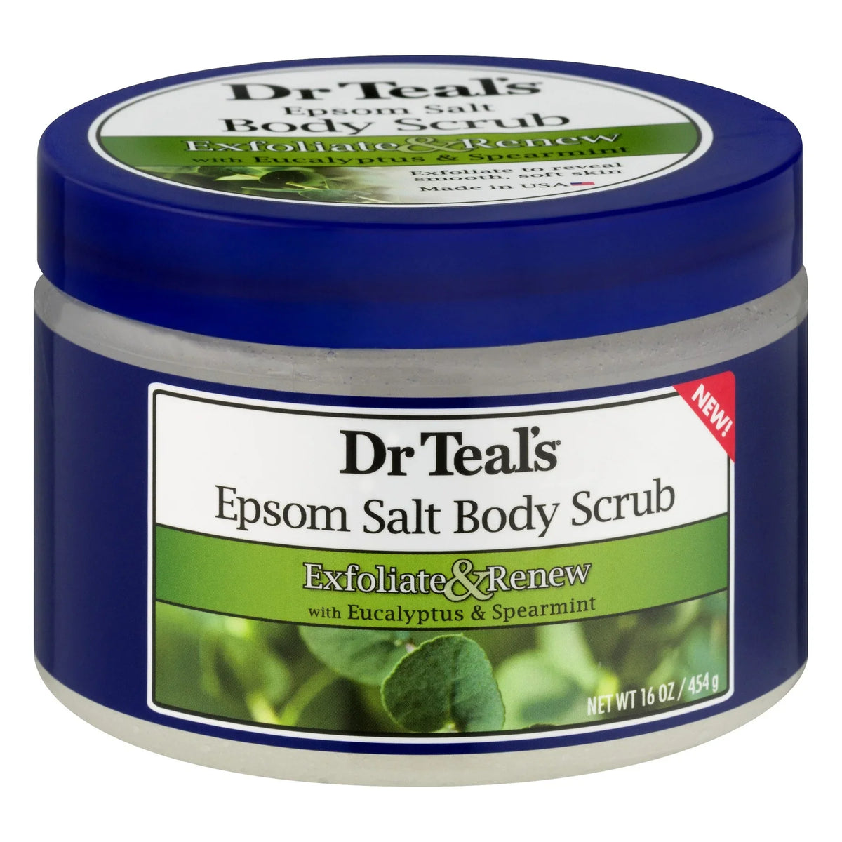 3) Exfoliate Spearmint of & Eucalyptus oz Teal's & Salt (Pack Renew Dr Epsom Scrub, 16 Body