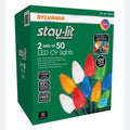 C9 Lights. Lights / Length 32.6 Lights 50 Each Sets Stay-lit Platinum Indoor/Outdoor Sylvania - Christmas String m of 2 9.9 ft