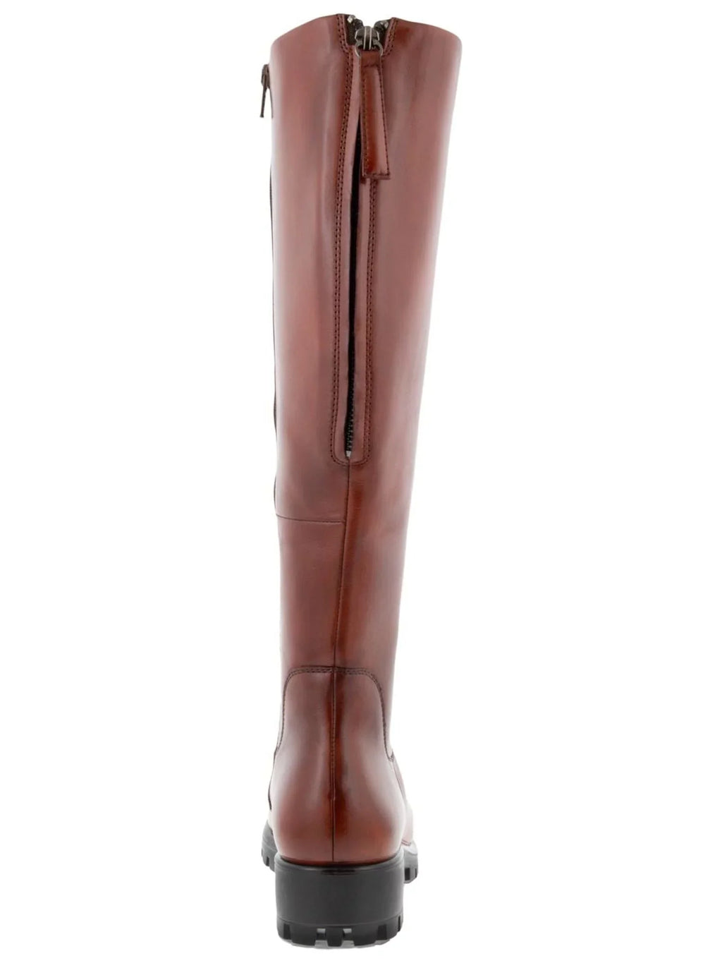Block Zip-Up Brown liquid Boots Heel 38 Adjustment Width Zip Toe Modtray Cognac For Leather Resistant Womens Back Shoes Calf ECCO Round