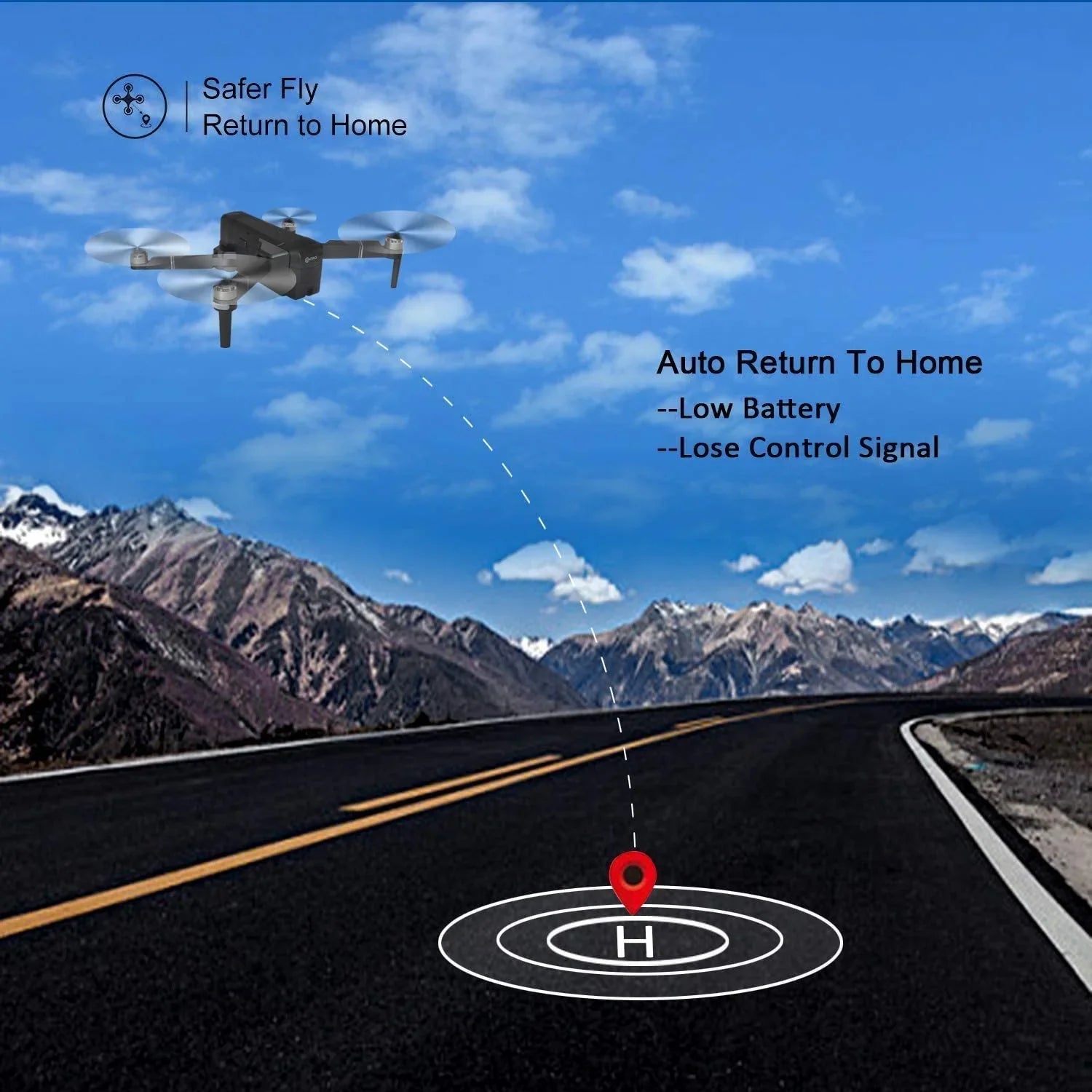 Camera , Brushless Fits Foldable Flight Minutes with Time, Waypoint Adults, 30 Carrying Pro 4K with Case with Motors, for Follow Camera Quadcopter Drone F24 Contixo Me,