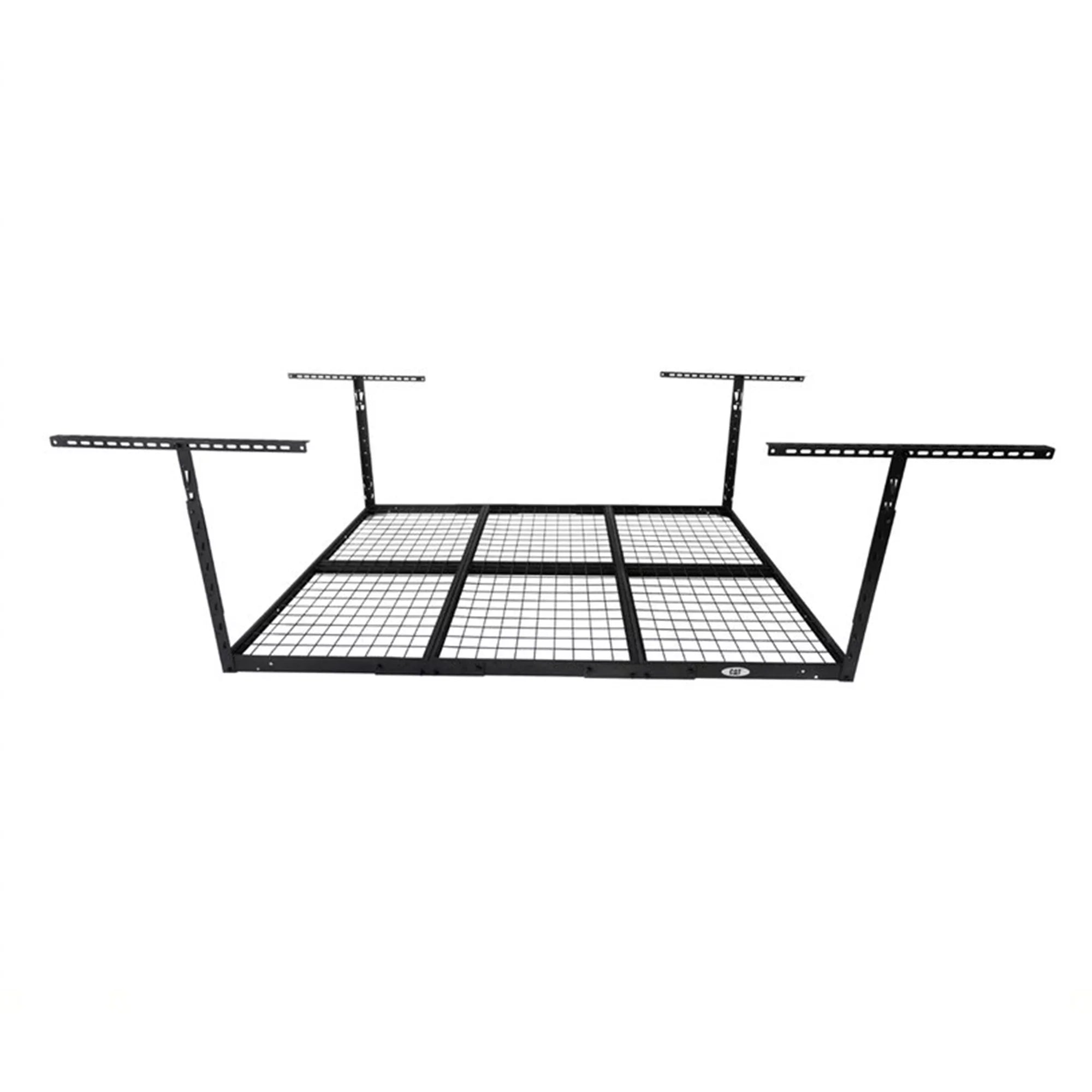 Rack Adjustable Steel Ceiling x System, Black 72 Storage 48 Garage Inch