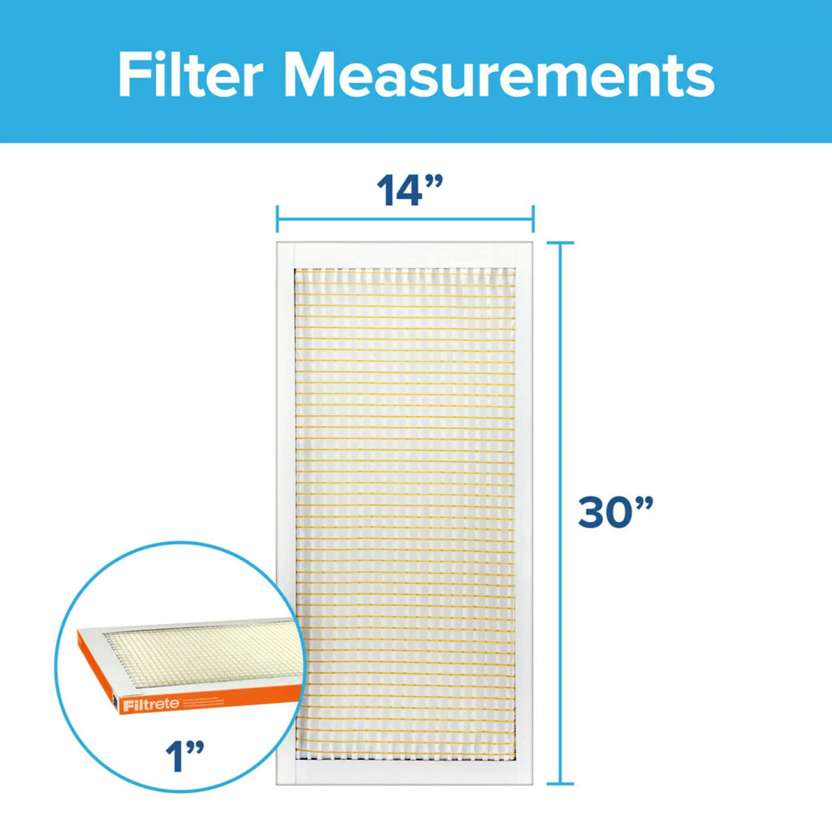 Filter, 14x30x1 800 10, MPR MERV Air Particle Reduction, 4 Filtrete Micro Filters