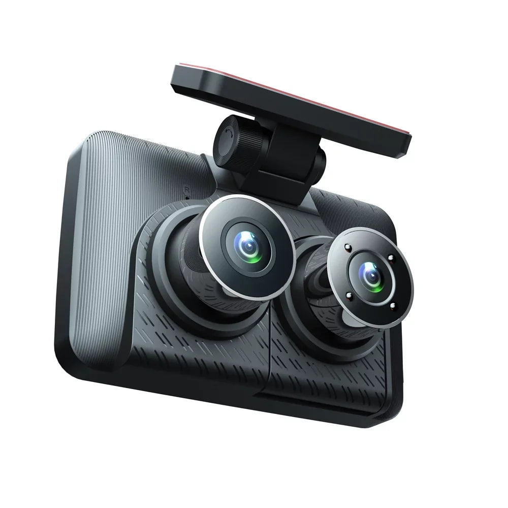 Cameras Recorder, Camera Dash Auto Recorder, Cam, Wide Triple Car Channel Safety Driving 3 Walmart Angle