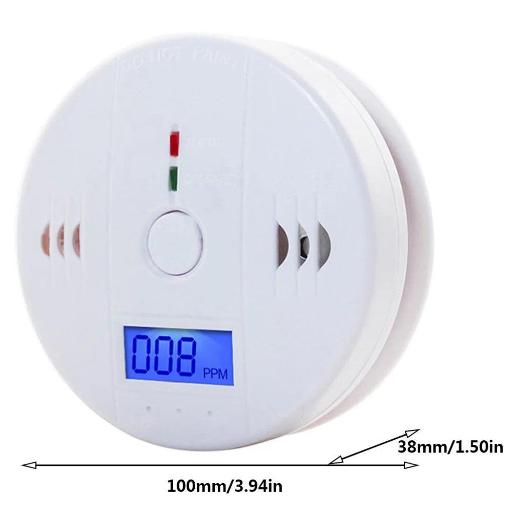Monoxide Carbon Alarm Battery and Monoxide Carbon Detector, Bedroom for Powered House