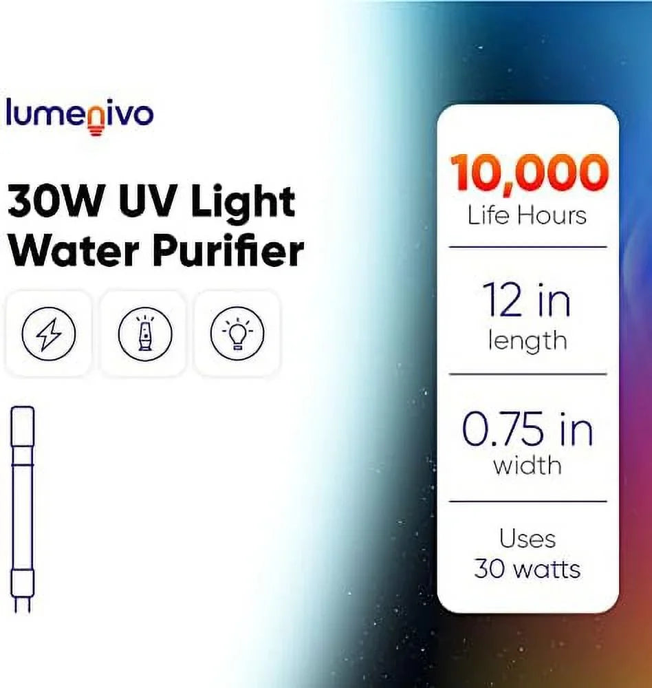 lamp filter aquasana 30w for lamp replacement filter sterilight pack whole purifier - uv system, 1 house uv light water water