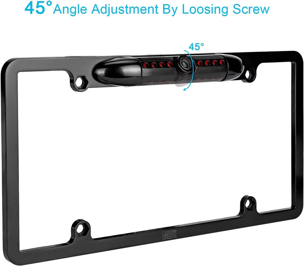 Rearview Backup Camera for KW-V140BT License JVC Plate Black Frame KWV140BT