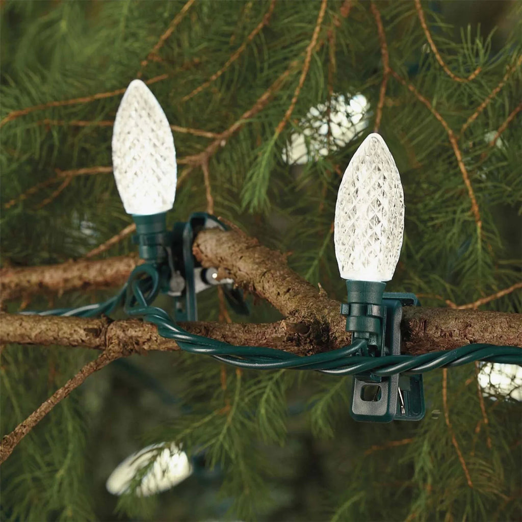 C9 Christmas Bulbs Warm 100 Clip (3 Pack) String Quick Lights