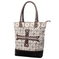 handbag Canvas Leather Upcycled Upcycled KB481 Wool women Embossed western bag Genuine purse