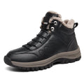 Moistureproof Boots Work Size Lopsie Outdoor Boots Hiking 11 Men's Black/Brown Leather Genuine Snow