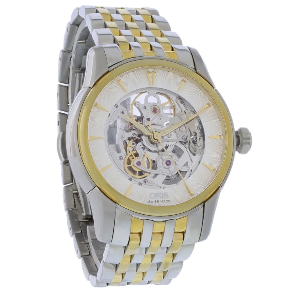 Pre-Owned Artelier Oris Watch 01.734.7670.4351 Two-Tone Stainless Mens Automatic