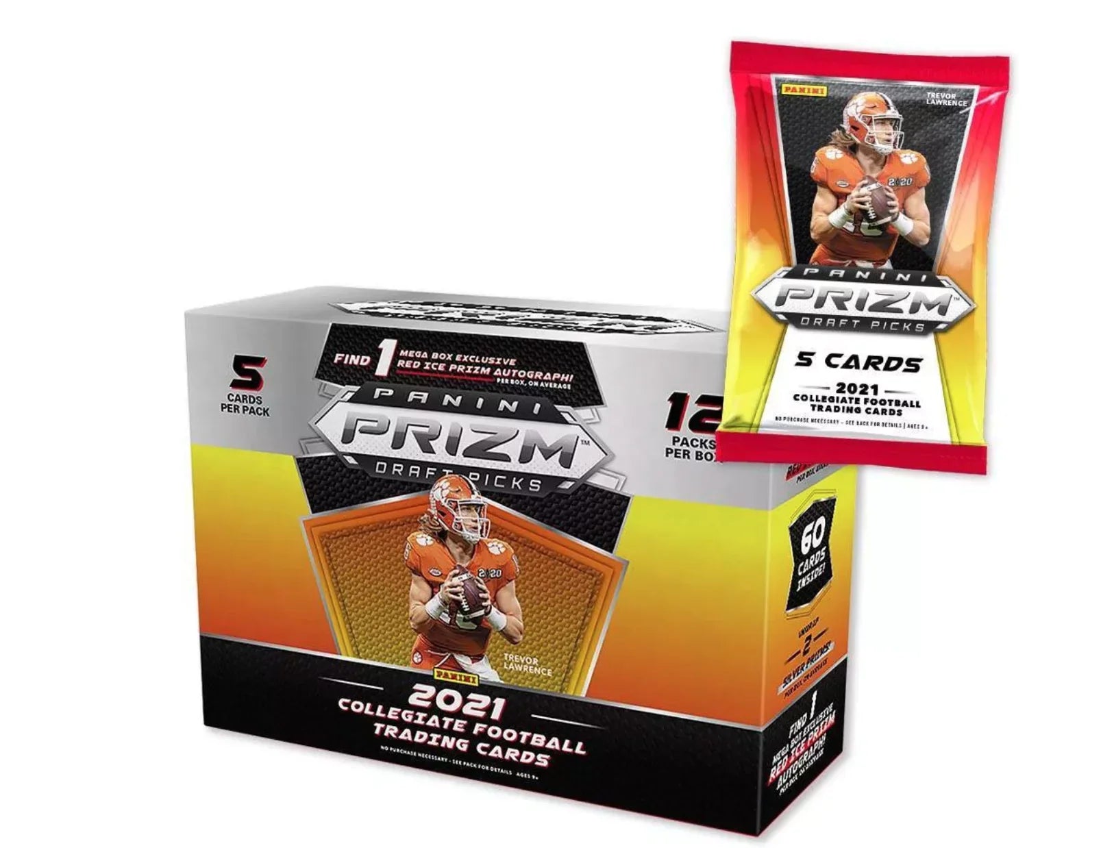 Football Draft Cards +1 Panini 60 Prizm Collegiate 2021 Autograph Trading Cards- Picks