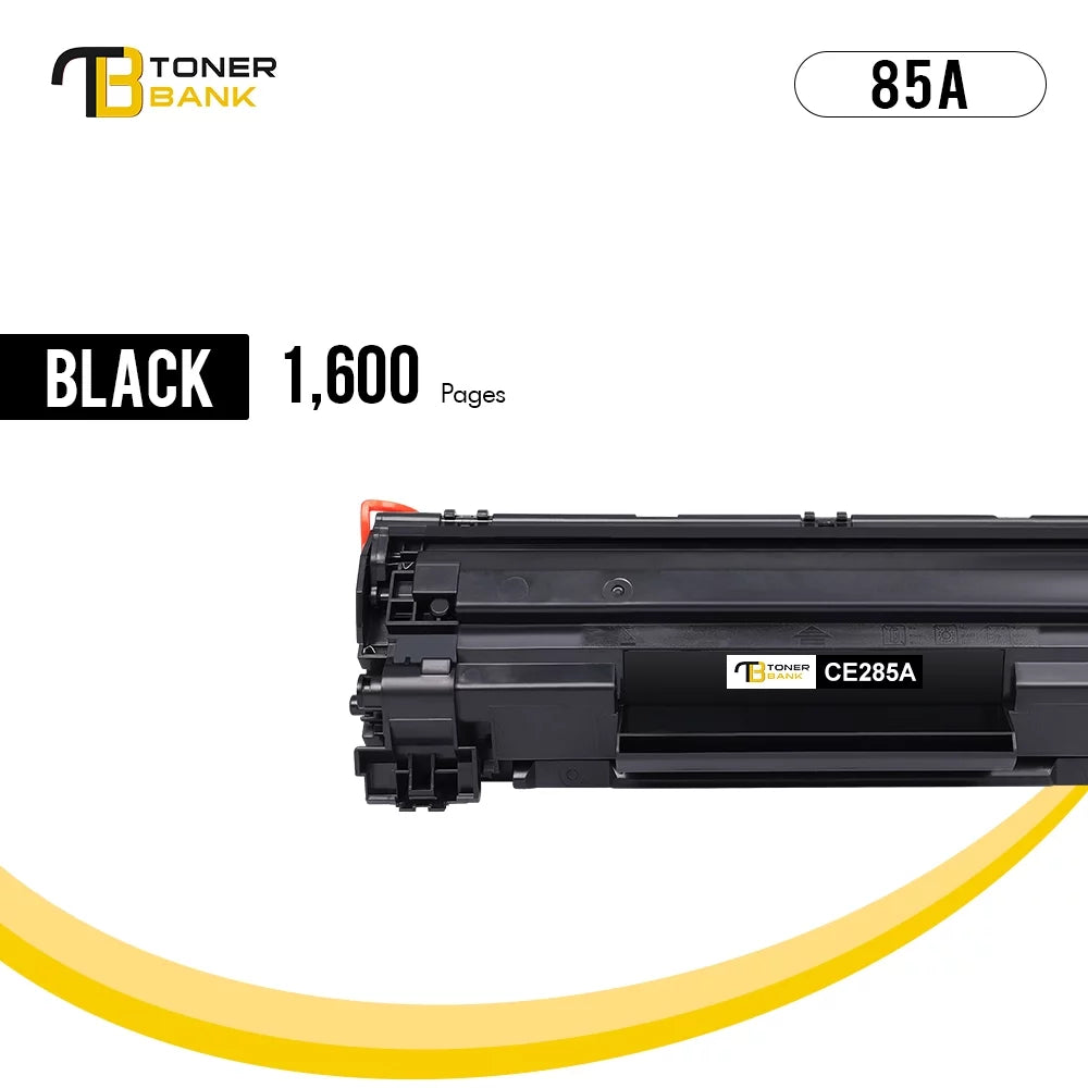 Toner 85A for (Black, M1130 M1212NF Replacement Toner Pro M1212NF Pro Ink Pro Fits Printer Bank Toner M1132 M1210 1-Pack) CE285A M1217NFW 85A Cartridge LaserJet P1102W