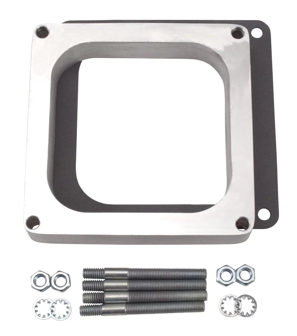 8724 Wood Laminate Carburetor Spacer Edelbrock Edelbrock Open 1/2 in Holley