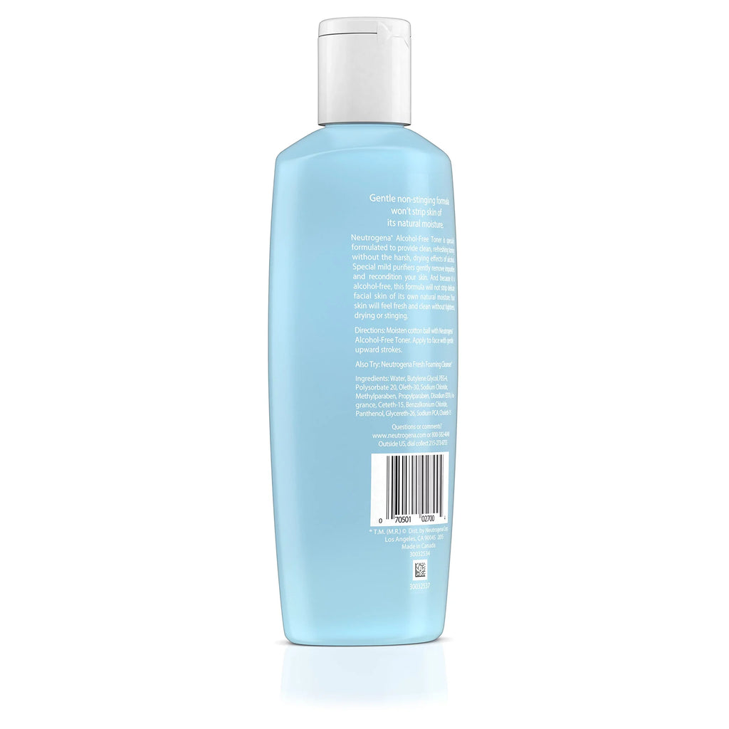 Toner, Facial with Neutrogena Hypoallergenic Alcohol-Free and Formula Oil-