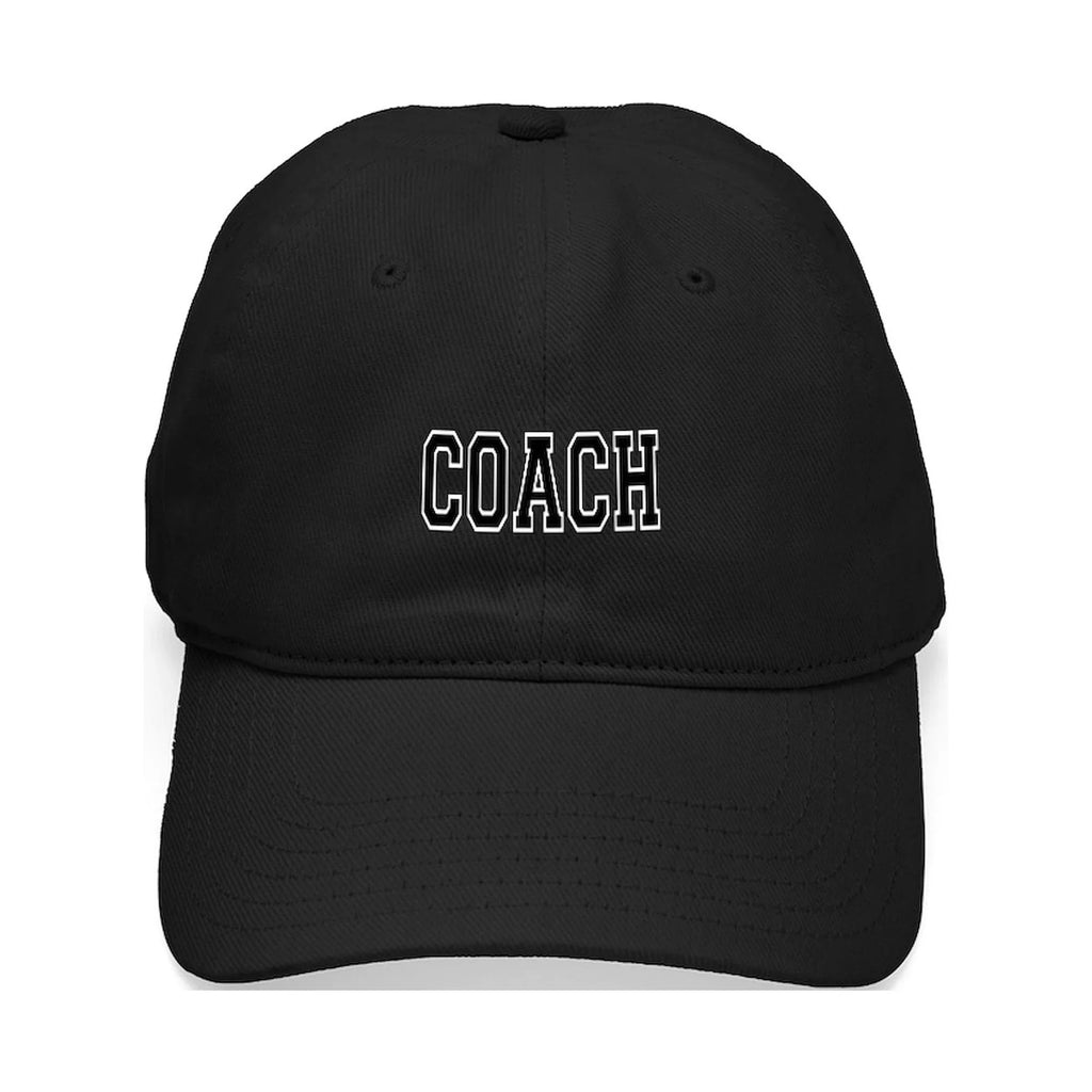 '- Printed CafePress Coach - Hat Black Cotton Cap Black Canvas Baseball Adjustable
