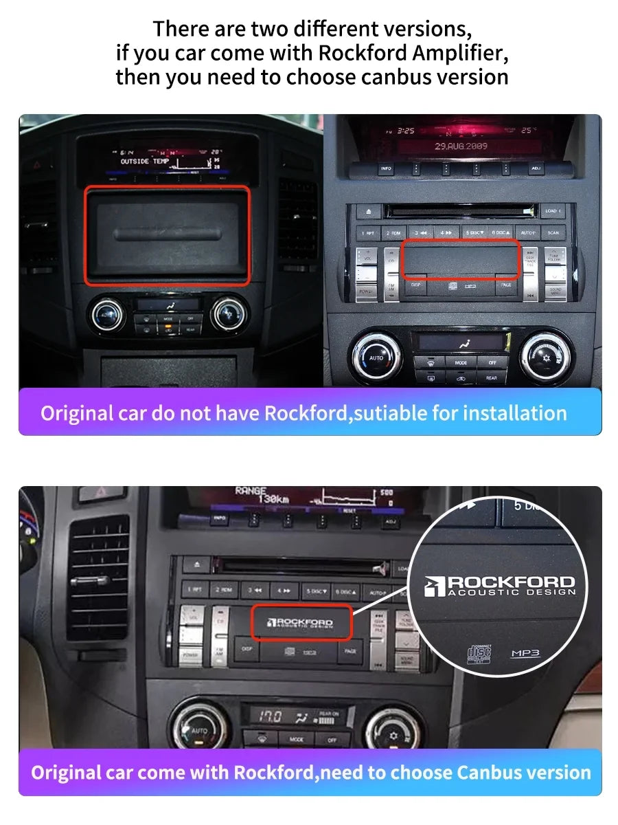 Auto V90 With 2014 Screen Radio Pajero Android Navi 2006 Car For Mitsubishi GPS Carplay V80 Stereo 4 - Android