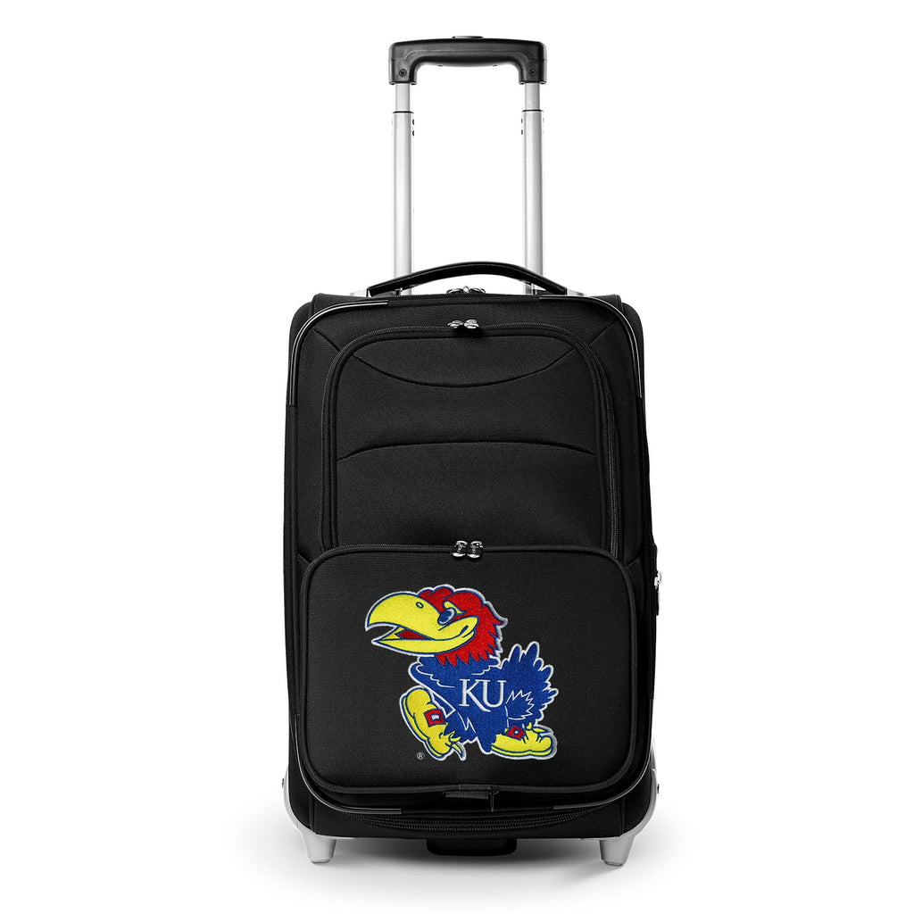 Black Rolling Jayhawks Softside Carry-On MOJO Kansas 21" Suitcase