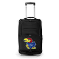 Black Rolling Jayhawks Softside Carry-On MOJO Kansas 21" Suitcase