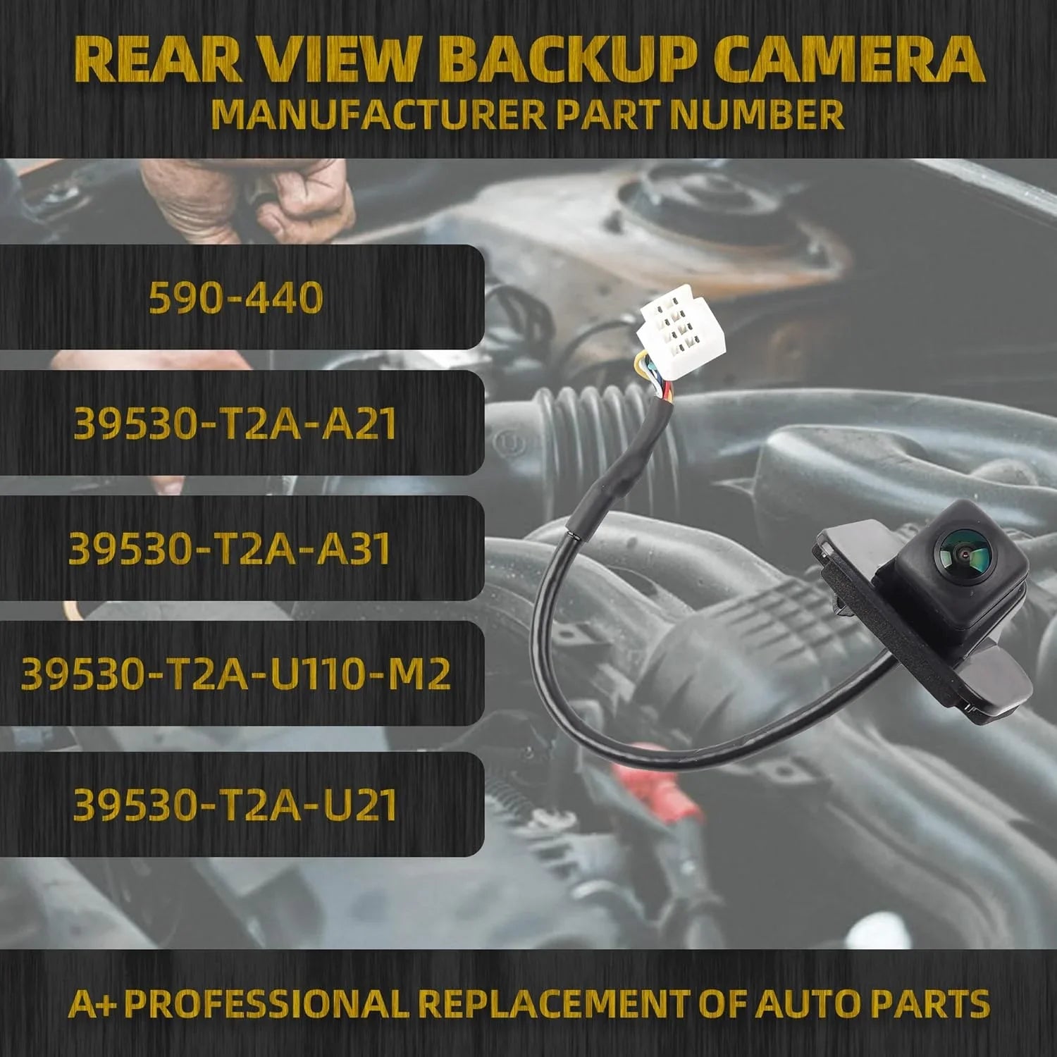Backup Reversing Camera Sedan with Rear Honda Fits Parking Accord 2014-2017 View ist Camera