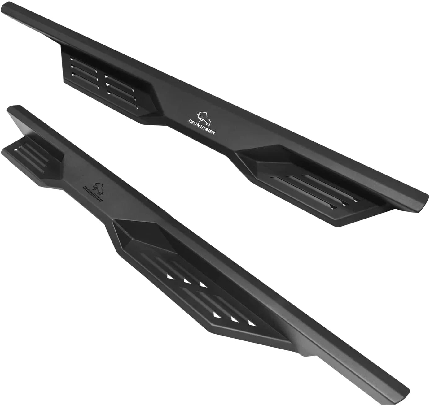 2018 Door(Excluded Rock Jeep Defender Drop 4 Running Wrangler Fine Fit Nerf Steps ) Wrangler Slider 5" Side Bars Boards Texture Black(2pcs) 2018-2024