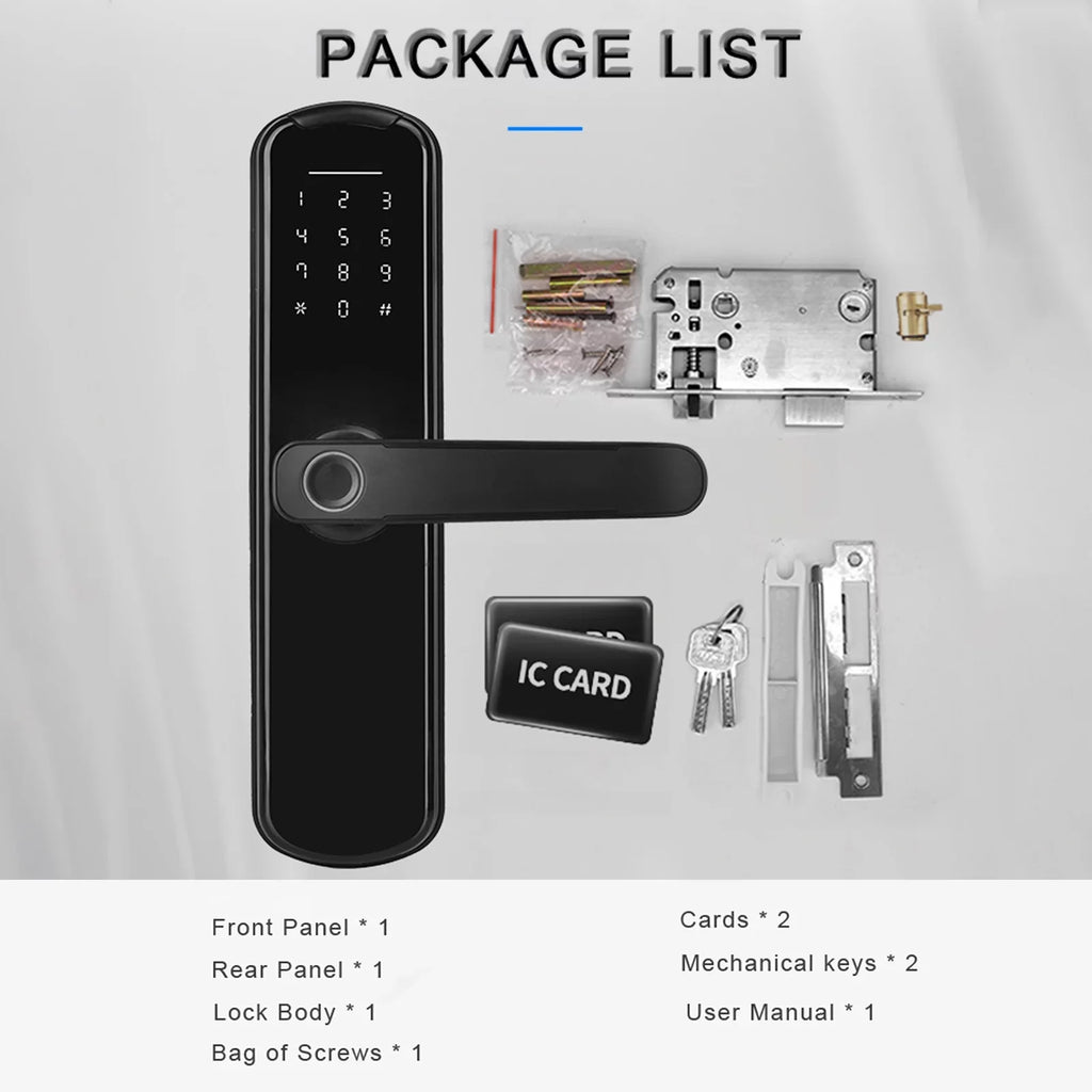 Fingerprint Secure Smart Mechanical Touchscreen for Door Office & Keypad Key Lock